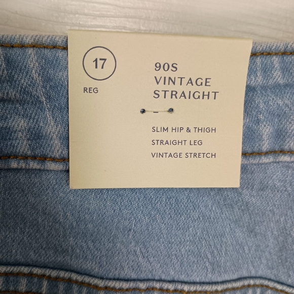NWT Universal Thread 90's Vintage Straight Jeans Size 17 - Picture 4 of 9